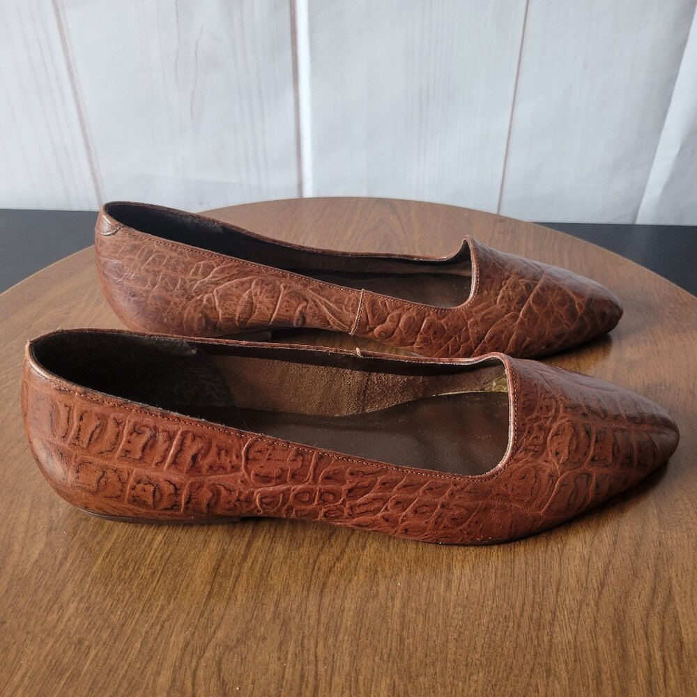 Vintage Westies Leather Loafer, Women’s Sz 10, Brown, Made in Brazil, Slip-ons